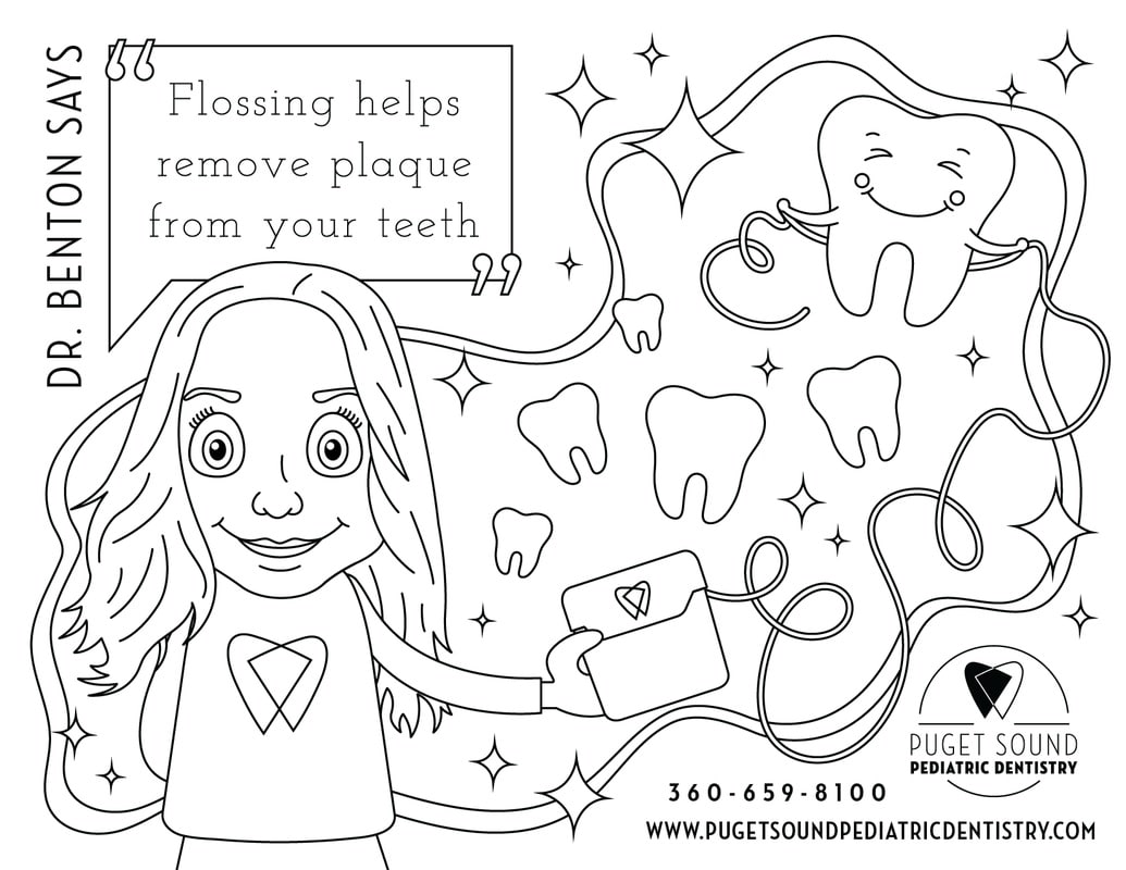 Dr-Benton-Coloring-Page-Puget-Sound-Pediatric-Dentistry